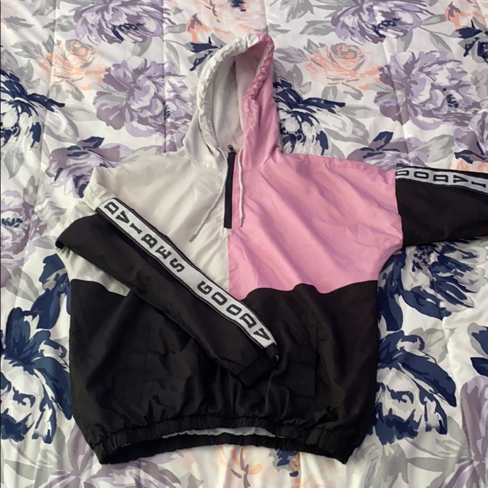 “Good Vibes” Quarter Zip Windbreaker